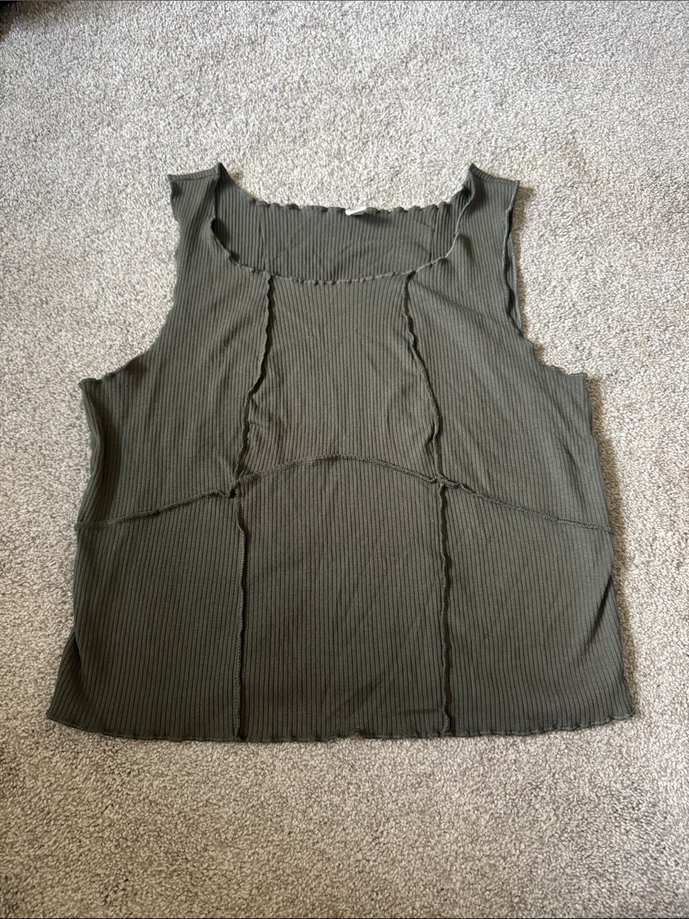 Olive green BP Corset top